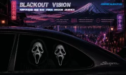 Shadow Scream – Blackout Vision™ Perforált One Way Vision Ablakdekor