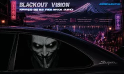 Shhh Evil – Blackout Vision™ Perforált One Way Vision Ablakdekor