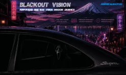Silent Scream Passenger – Blackout Vision™ Perforált One Way Vision Ablakdekor