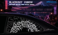 Urban Chaos – Blackout Vision™ Perforált One Way Vision Ablakdekor