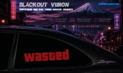 WASTED 2 – Blackout Vision™ Perforált One Way Vision Ablakdekor
