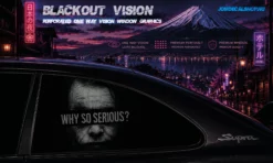 Why So Serious – Blackout Vision™ Perforált One Way Vision Ablakdekor