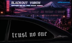 trust no one – Blackout Vision™ Perforált One Way Vision Ablakdekor