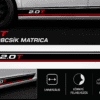 2.0T Univerzális Küszöbcsík Matrica – Sport Oldaldekor